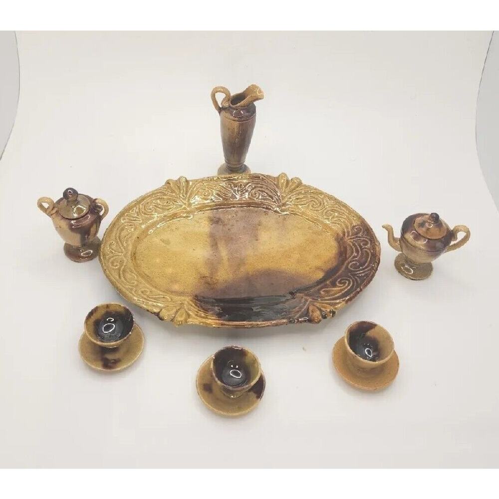 1930's Childs Miniature Tea Set 12 Pieces U115